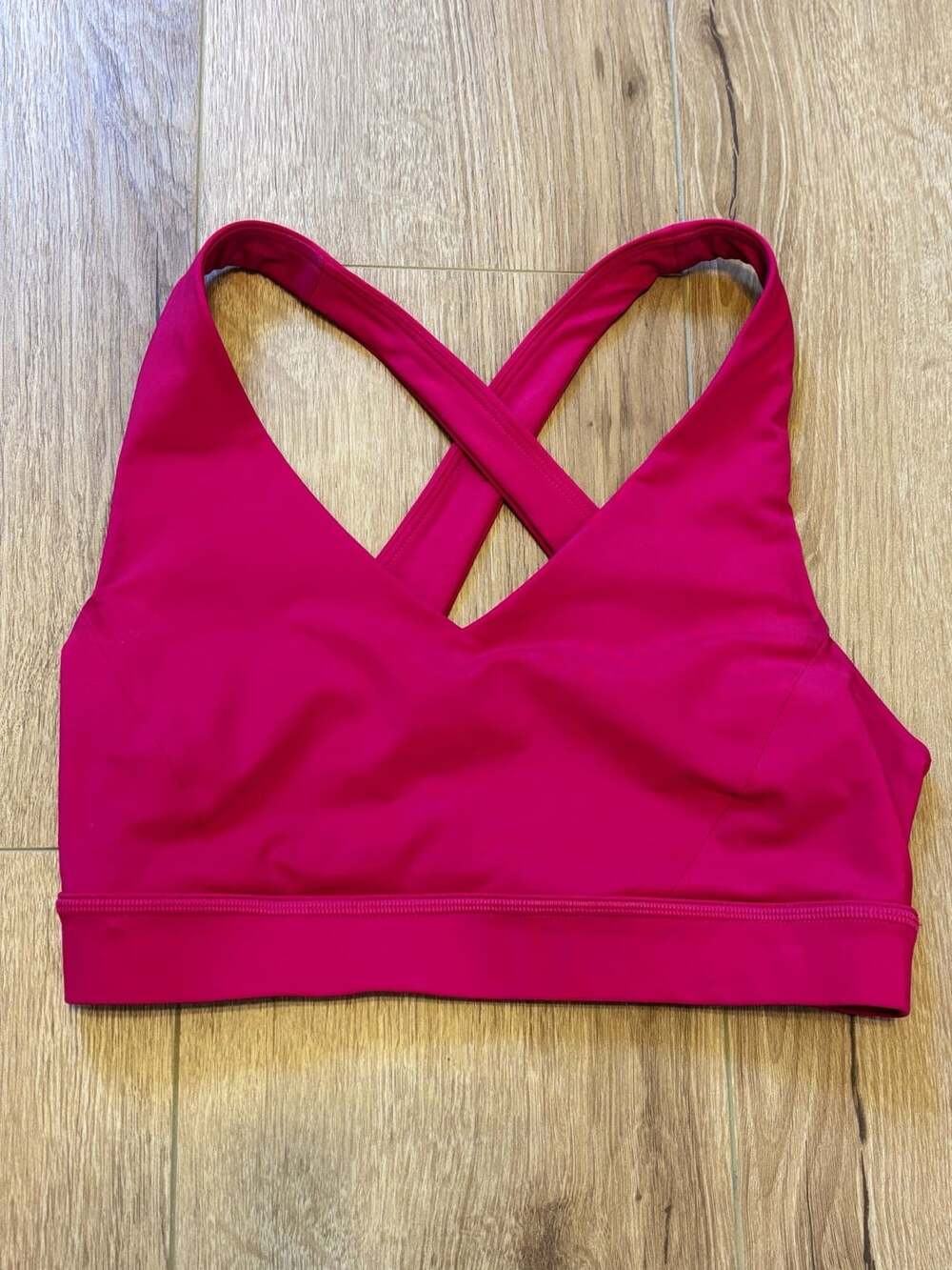 Lululemon Energy Bra Size 4 Pink Criss Cross Sports Yoga